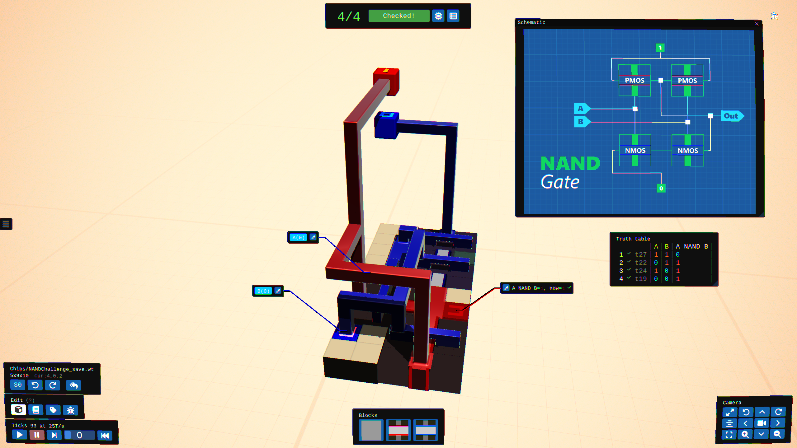 3D Model of NAND Gate