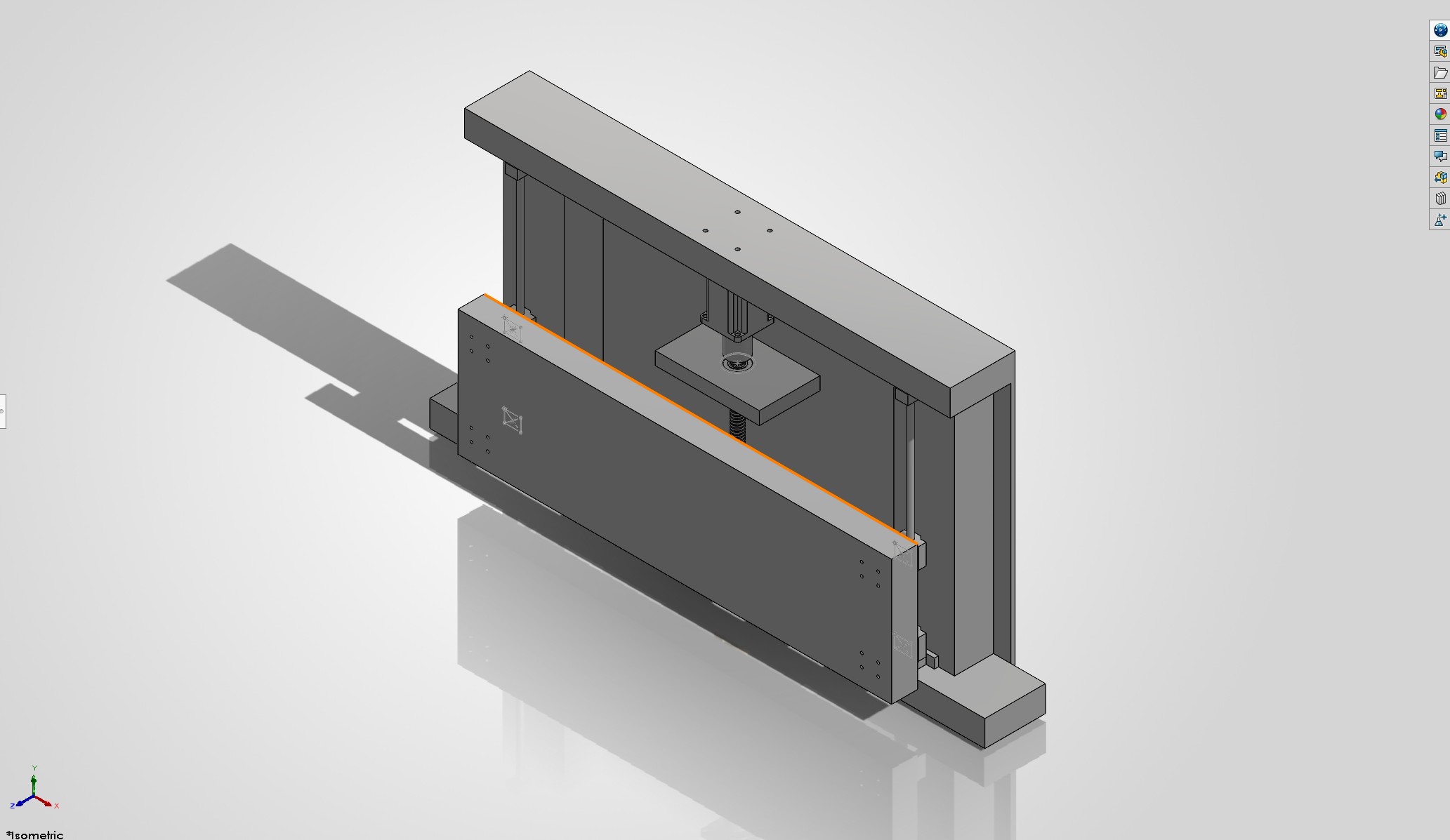 Solidworks Design of the Lifting Mechanism
