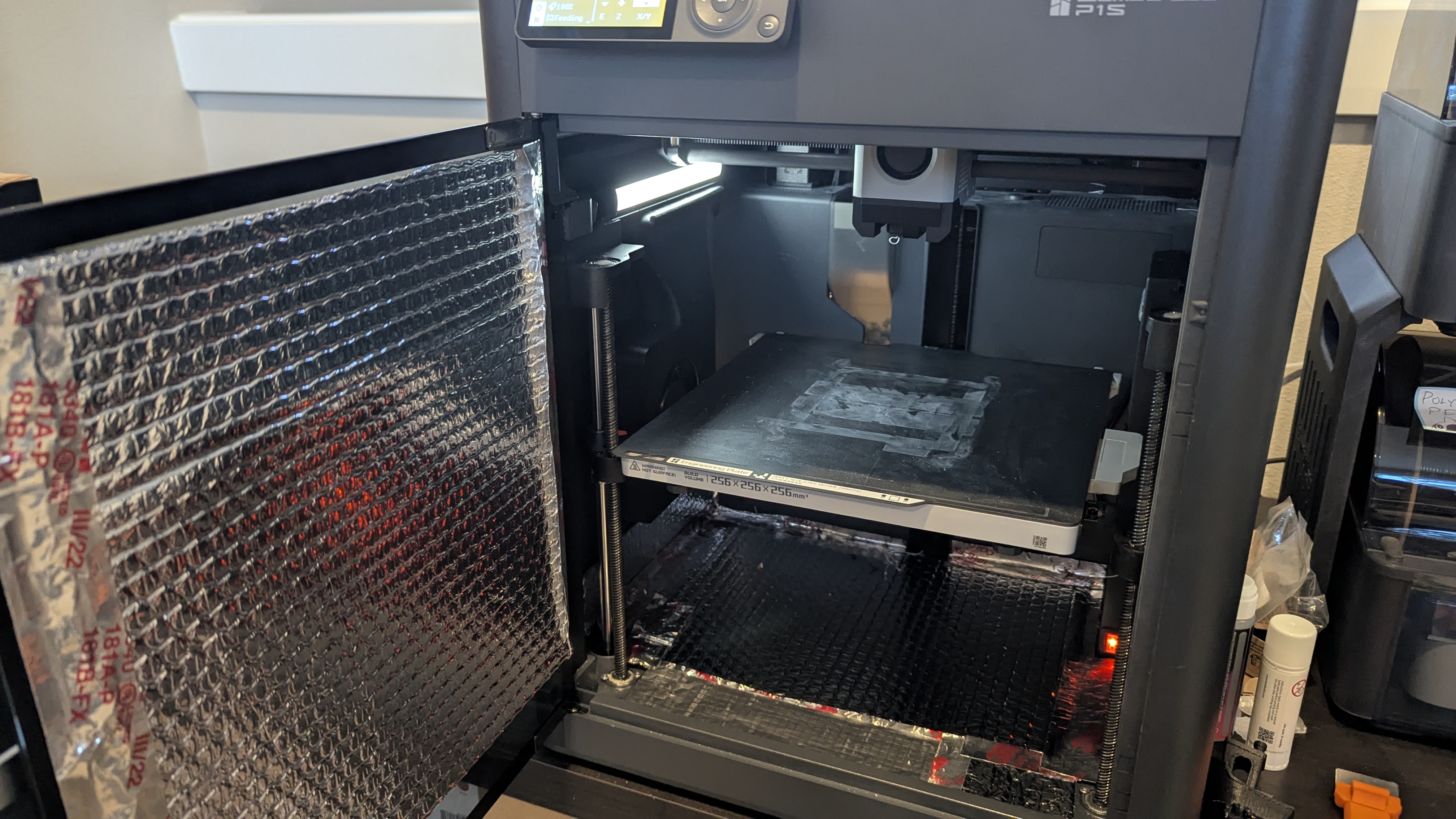 Printer with insulation upgrades